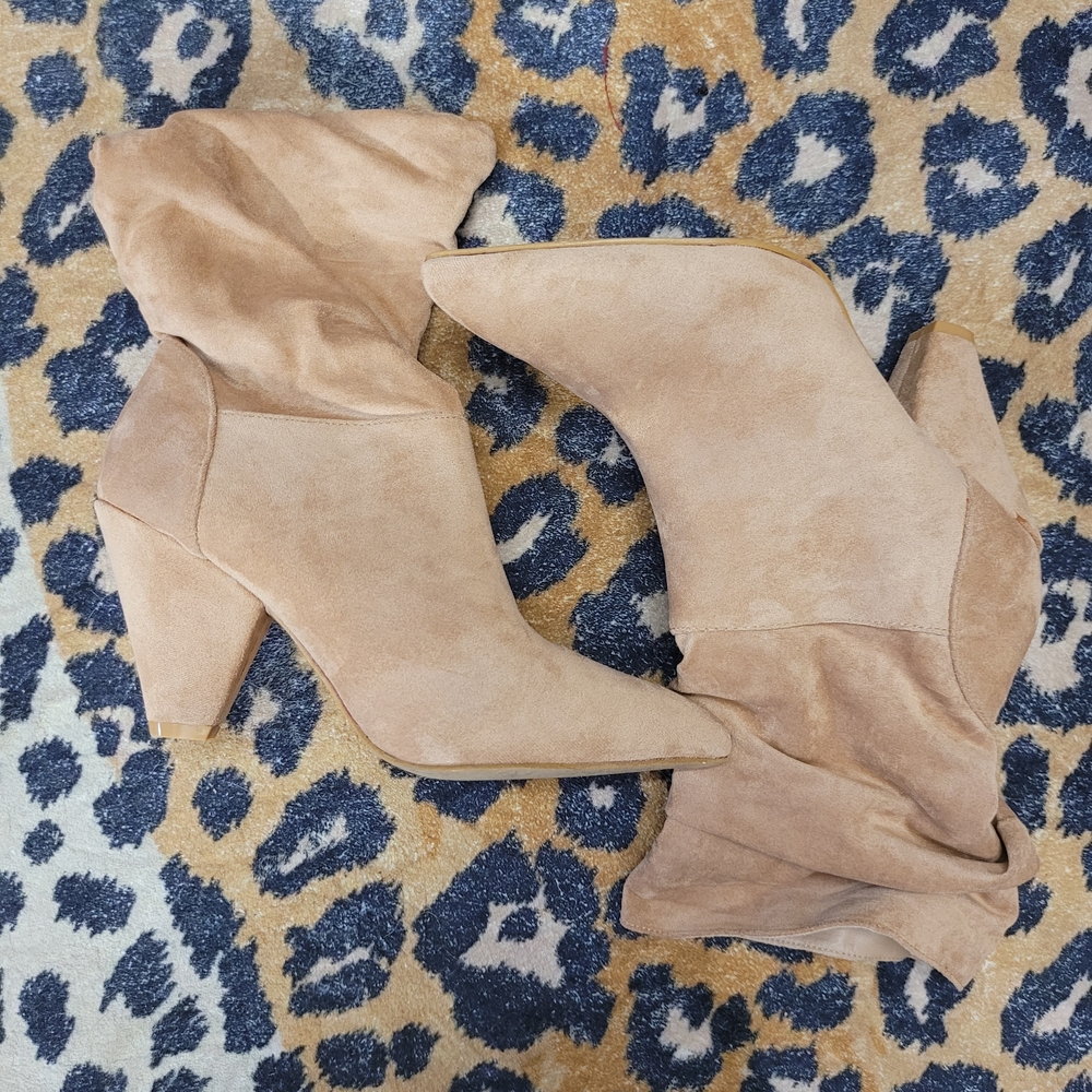 Sloutchy Suede Ankle Booties